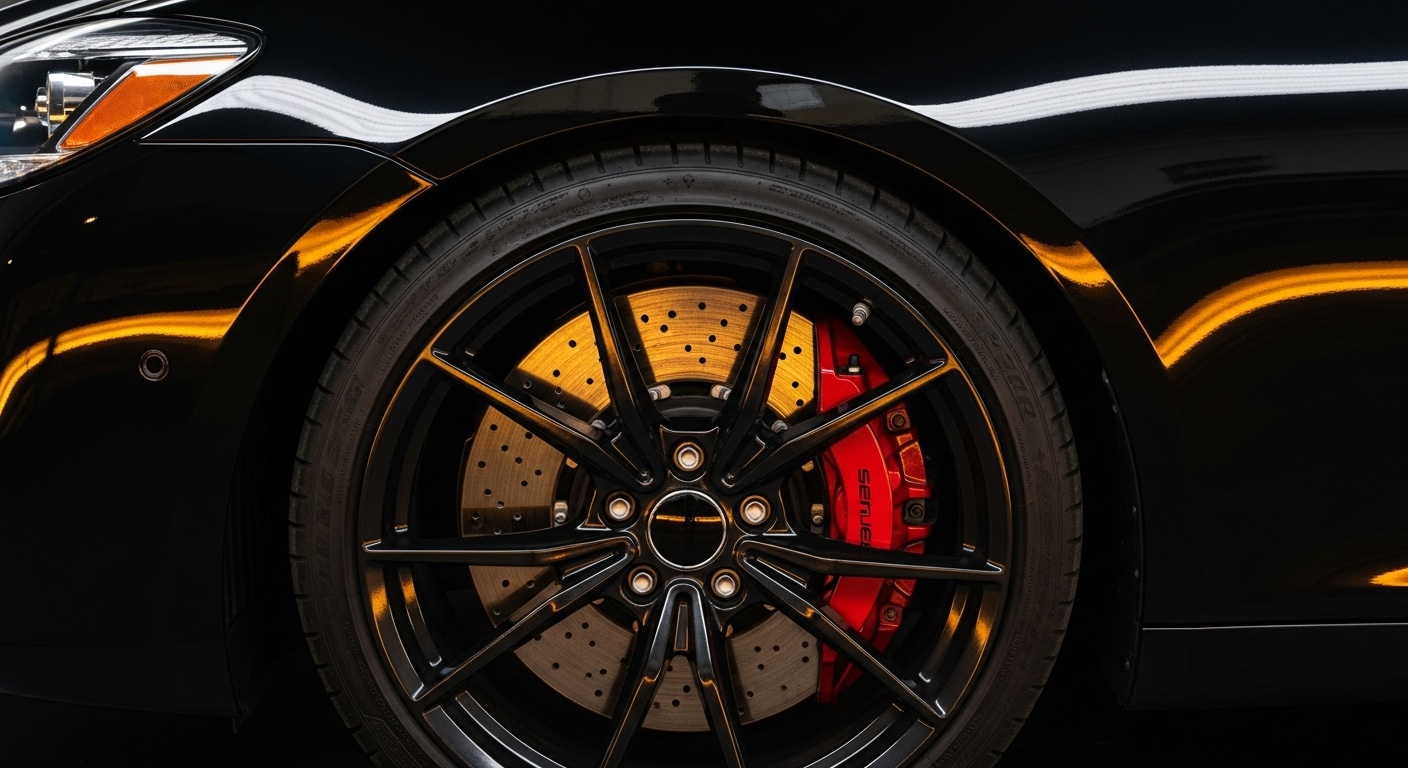 Felga i zacisk hamulcowy po detailingu