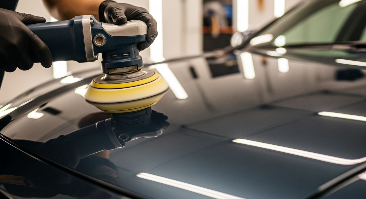 Efekt polerowania lakieru